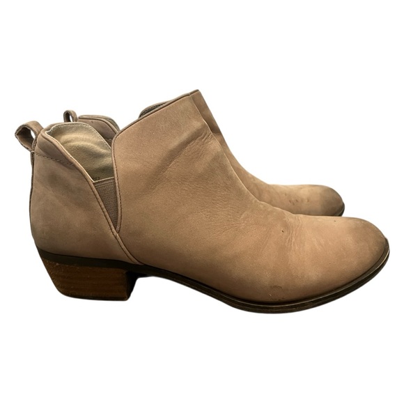 bp Francine Taupe Oiled Leather Ankle Boots - Picture 1 of 8